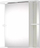 Dollap pasqyre Riva SV61, me LED, MDF, i bardhë