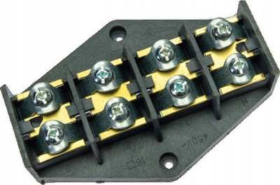 Bllok lidhës elektrik Pawbol E.4007P, 16mm², 76A, i zi