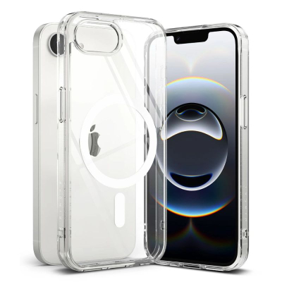 Mbulesë telefoni Ringke Fusion Magnetic MagSafe për iPhone 16e, rezistente ndaj goditjeve, transparente