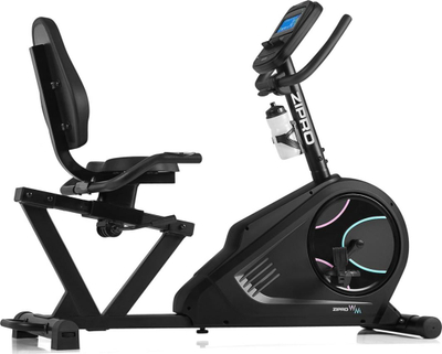 Biçikletë fitnesi Zipro iConsole +, horizontale, elektromagnetike, e zezë