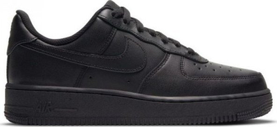 Atlete Nike Air Force 1 '07, të ulta, me shollë Air, të zeza