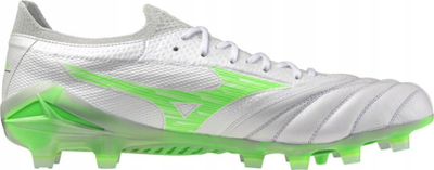 Këpucë futbolli Mizuno Neo 4 Elite FG, tokë natyrale, e bardhë
