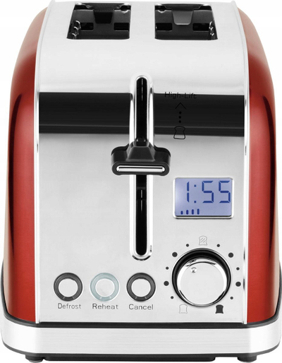 Toaster Philco PHTA 4016, 950W, 2 feta, i kuq inox