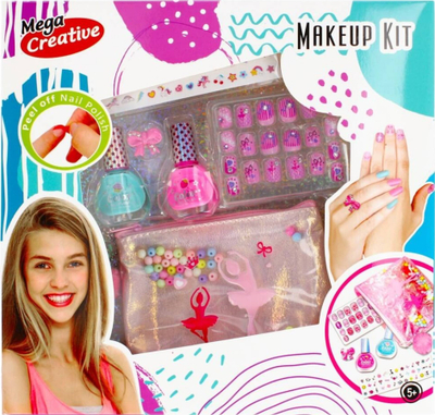 Set lodrash grimimi Mega Creative Beauty Set Makeup 3, për goca, shumëngjyrësh