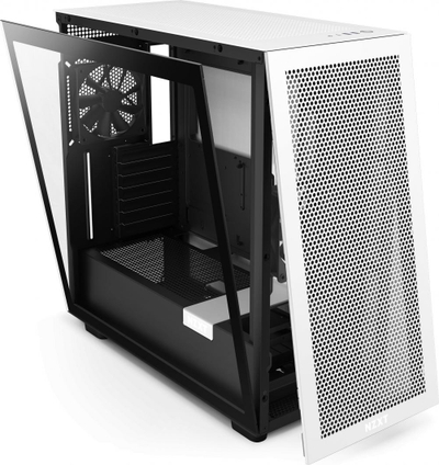 Kasë Nzxt H7 Flow (CM-H71FG-01), e bardhë/zezë