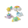 Jibbitz charms Crocs 10012954, set aksesorësh dekorativë, shumëngjyrësh