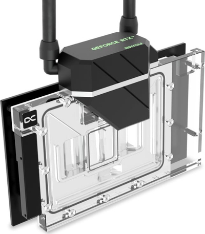 Ftohës uji për GPU Alphacool Eiswolf 2, 360mm AIO, RGB, i zi