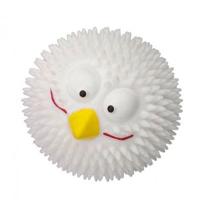 Lodër për qen Rubber Bird, S, 6.30cm, e bardhë