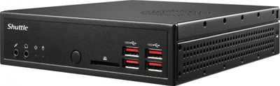 PC i vogël barebone Shuttle XPC Slim DH32U, Pentium Gold 7505, pa RAM, i zi