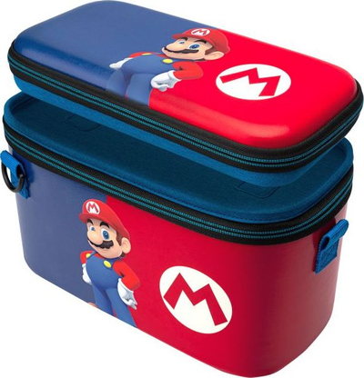 Çantë udhëtimi PDP Mario Edition për Nintendo Switch, valixhe Pull N Go, Slim Travel Case, shumëngjyrëshe