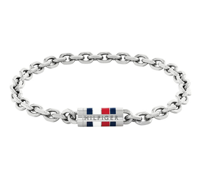 Byzylyk për meshkuj Tommy Hilfiger Bruce Chain, i argjendtë