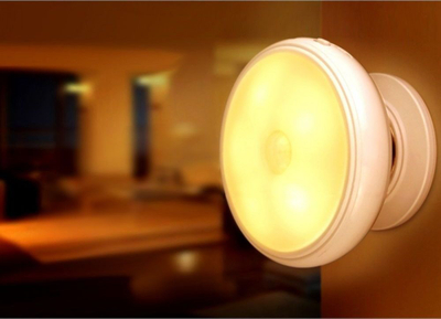 Llambë murale Maclean Energy MCE223, 11 LED, me sensor lëvizjeje, e bardhë