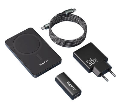 Set karikues Havit Charger 2024 Gift Kit EU, power bank, adapter murit, i zi