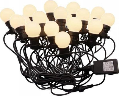 Garlandë dritash V-TAC VT-71020, 20 LED, 10 m, 3000K, e zezë