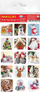 Stikera dekorative Jako Stickers Christmas, me motive Krishtlindjesh, shumëngjyrëshe
