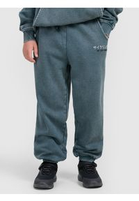 Trenerka verore për kalamaj 4F 4FJRAW25TTROM1528, pambuk me poliester, prerje oversize, ngjyrë turquoise