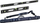 Set nivelesh Stabila Dark Shadow 20053, 61 cm, 122 cm, precizion 0.5 mm/m