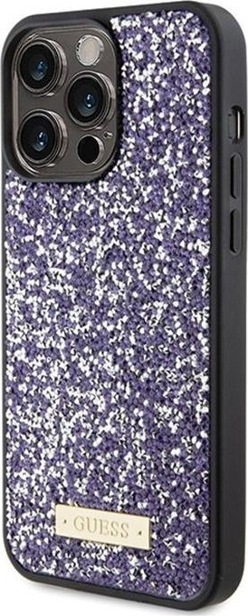 Kapak telefoni Guess GUHCP15LPFGSBSP për iPhone 15 Pro 6.1", hardcase me kristale, lejla