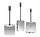 Adapter USB C J5create JCD391 4K60 Elite, PD Multi Port, ngjyrë argjendi