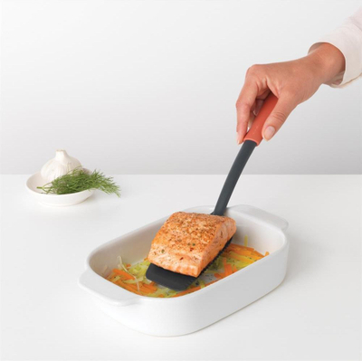 Spatulë kuzhine Brabantia Tasty+, najlon rezistent nxehtësie, rozë
