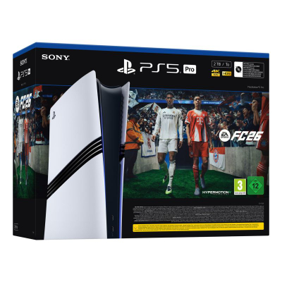 Konzolë Sony PS5 Pro Digital, 2TB, me lojë FC 26, e bardhë