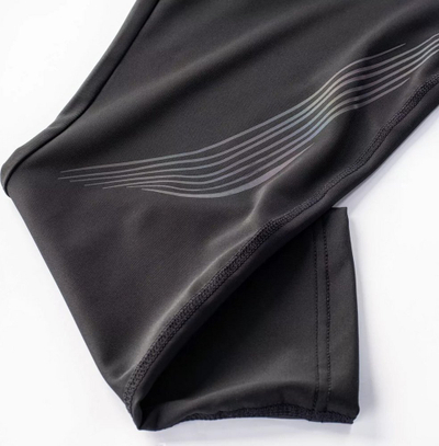 Legginsa sportive IQ Cross The Line Nukia 3/4, për vrap, me xhep, të zeza