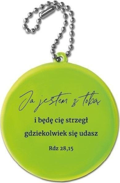 Varëse reflektuese Szaron I am with you, disk i verdhë, me zinxhir argjendi