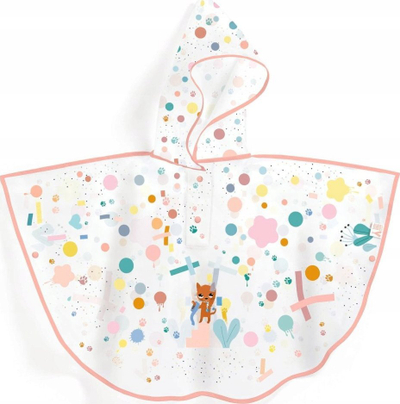 Mantel shiu për fëmijë Fat Brain Toys Cat Rain Cape, mosha 3 5 vjeç, motiv mace, shumëngjyrësh