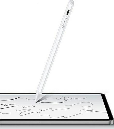 Дигитално пенкало USAMS US-ZB223, за iPad, врв 1.5 mm, бело
