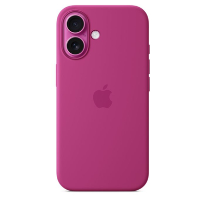 Apple iPhone 16 Silicone Case with MagSafe, Fuchsia (Seasonal)