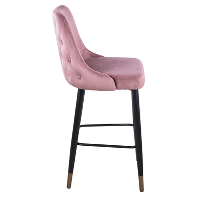 Karrige bar Serenity HM8519.02, velvet, kornizë metalike, rozë dusty
