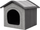 Shtëpi tekstili për kafshë Hobbydog R3, 52x46cm, e gri