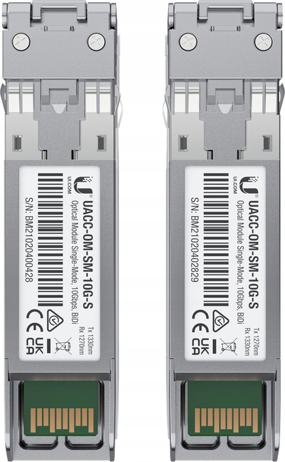 Modul transiver rrjeti Ubiquiti UACC-OM-SM-10G-S-2, 10 Gbps, fibër single mode