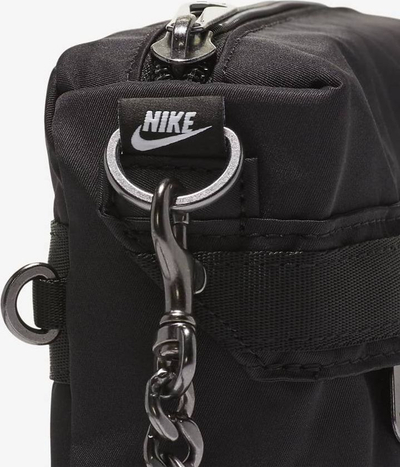 Çantë crossbody Nike Futura Luxe, për goca, me rrip që regullohet, e zezë