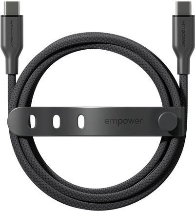Kabllo USB C PanzerGlass Empower by Racing, 60W, 2m, e zezë