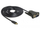 Përshtatës Delock USB-C - DB-9, 1.8m, i zi