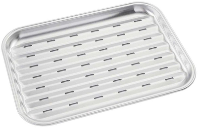 Tabaka për grill KINGHoff KH-1916, 34.2x24.5 cm, çelik inox, e shpuar