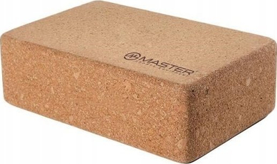 Bllok yoga Master Cork, 23 x 15 x 7.5 cm, tapë natyrale