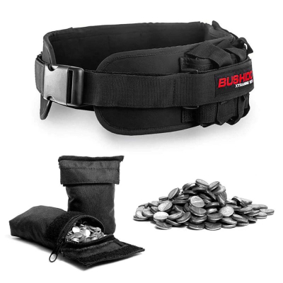 Rrip peshe Bushido, i rregullueshëm 1-10 kg, me xhepa peshe, i zi