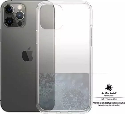 Këllëf telefoni PanzerGlass HardCase, për iPhone 12 Pro, antibakterial, transparent