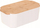 Kuti buke EH Excellent Houseware, kapak bambuje, 33 x 18.5 x 12 cm, e bardhë