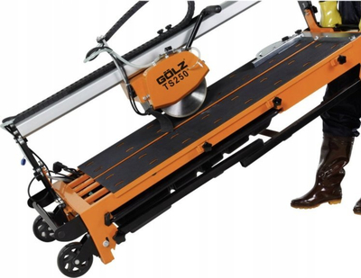 Makineri prerëse për pllaka Gölz TS-250, 1300W, disk 250mm, portokalli e zezë