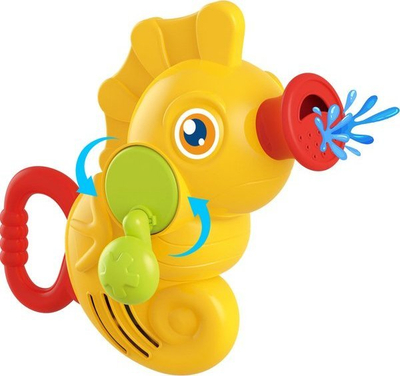 Lodër për banjo Woopie Baby Seahorse, pompë uji, pa bateri, e verdhë