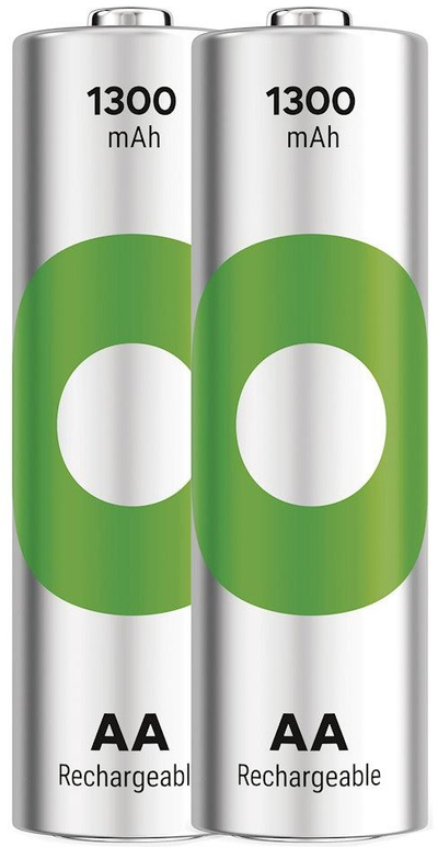 Bateri të rikarikueshme GP ReCyko 1300 AA, 1300mAh, NiMH, set 2 copë