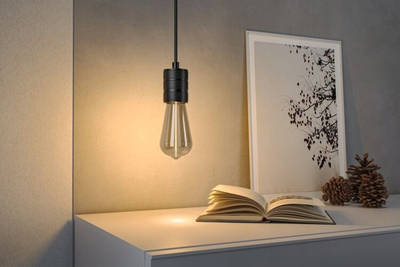 Llambë LED dekorative Paulmann Floating Shine, E27, 2.8W, xham smoke