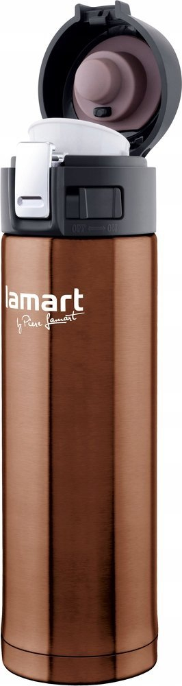Termus Lamart LT4064 BRANCHE, 0.42L, çelik inox, kafe