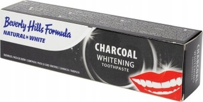 Pastë dhëmbësh Beverly Hills Formula Natural White Charcoal, zbardhuese me karbon të aktivizuar, 100 ml