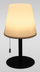 Lampë tavoline H &amp; S Collection, LED, me bateri të rikarikueshme, 30cm, IP44, e bardhë
