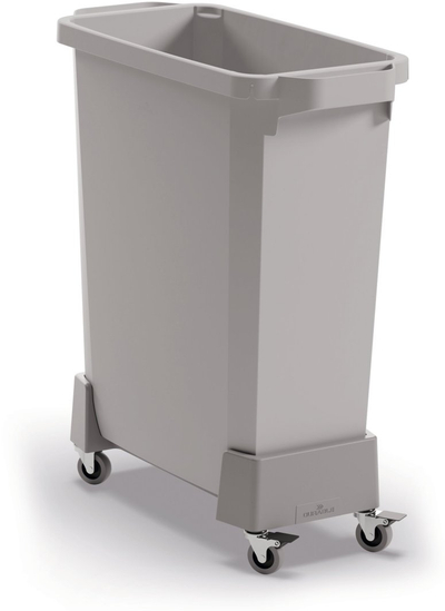Karrocë koshash Durable DURABIN Waste Cart, për 60L, me rrota, gri grafit