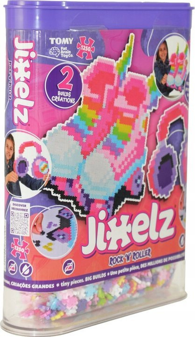 Puzzle mozaik TOMY Jixelz Rock n Rollers, 1250 copë, për fëmijë 6+, shumëngjyrësh